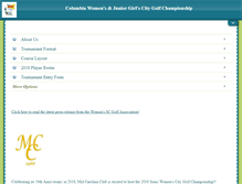 Tablet Screenshot of columbiawomenscitygolf.com